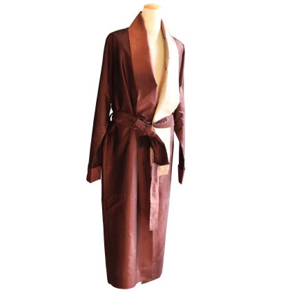 ladies silk robe