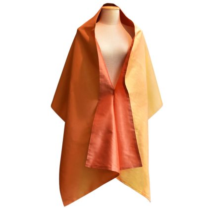 Double sided ladies silk shawl